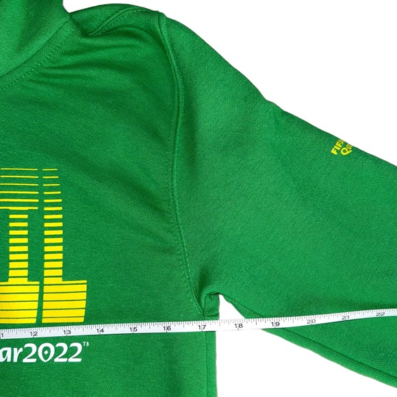 Fifa World Cup Qatar 2022 Brazil Hoodie In Green & Yellow - Picture 6 of 7